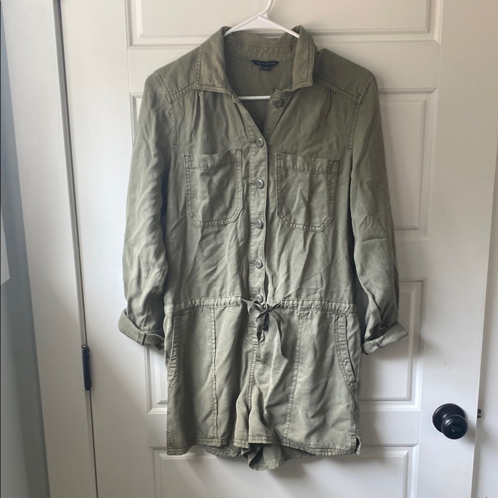 American Eagle Outfitters Sage Utility Romper